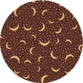 thumbnail image 1 of Ahgly Company Tapis Rond Lavable en Machine Intérieur Transitionnel Rouge, 8 Pieds Rond, 1 of 7