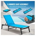 thumbnail image 4 of Outdoor Chaise Lounge Chairs 2-Pack, Adjustable Patio Lounge Chair Set, 4 of 7