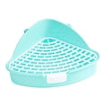 thumbnail image 4 of Rabbit Litter Pan Small Animal Potty Trainer for Hamster Chinchillas Ferrets Blue, 4 of 10