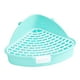 thumbnail image 4 of Bandeja de arena para conejos jinwen Caja de baño de esquina para conejos Accesorios para jaulas de baño para mascotas Azul, 4 of 8