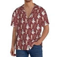 thumbnail image 1 of Fotbe Autumn Scarecrow Harvest Joy Camisa Estampada de Manga Corta para Hombre, Casual de Verano, Estilo Playero, Sin Arrugas-4X-Large, 1 of 5
