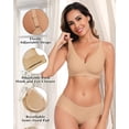 thumbnail image 4 of Cassie Liz Deep V Bras for Women No Underwire Jelly Wireless Push Up Bra Comfortable Bralette Seamless T-Shirt Bras, 4 of 6