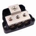 thumbnail image 4 of Car Audio Power Distribution Block 3 Way Wire Distribution 1x 0 Gauge AWG In, 3x 4 Gauge AWG Out Fits For Boat Vehicles Auto Car, 4 of 6