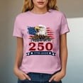 thumbnail image 6 of UngA 250th Anniversary USA Shirt for Women 250 Years of Freedom American 1776 2026 Womans Shirts S,Pink, 6 of 8