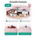 thumbnail image 4 of Riñonera Fanny Pack BAGSMART Puffy Initial para mujer, color negro, 4 of 6