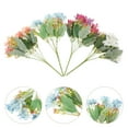 thumbnail image 6 of WASHWEPE Artificial Flower Bouquet Plastic Silk Flowers Home Decoration 4Pcs 3.5x3.5x5.9in, 6 of 7