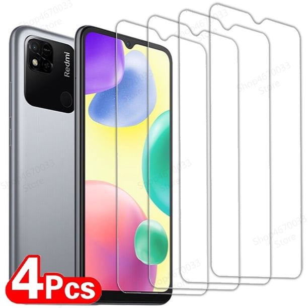 Protector de pantalla para Redmi 10C, A1 Plus, A2, 10A, 10, 9T, 9C, 9A, 9i, 9, 12C, K60 Pro, HD, vidrio templado para Redmi 8A, 8, K40, K50 Pro, 4 unidades