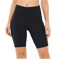 thumbnail image 6 of Womens Biker Shorts Leggings Mid Thigh Cotton Thick Yoga Pants Fitness With Pocket,3 Pack, 6 of 8