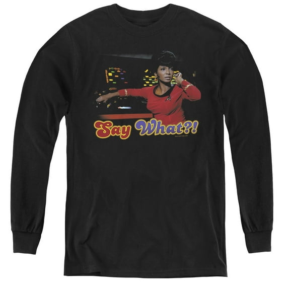 Star Trek - Say What - Youth Long Sleeve Shirt - Large