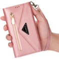 thumbnail image 2 of Wallet Case for Samsung Galaxy A13 5G (Not 4G), Galaxy A04s Case, Crossbody Neck Strap Lanyard Purse Handbag Shoulder Strap Cover Phone Case for Samsung Galaxy A04s/A13 5G XK Rose Gold, 2 of 12