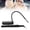 Black (US Plug), variant on YAHHU Portable UV LED Lash Lamp Curing Light for Eyelash Extension Nail Art Tweezers Lamp Cordless Rechargeable Fast Curing Manicure Tool with EU Plug (7.48 inches / 19 cm)