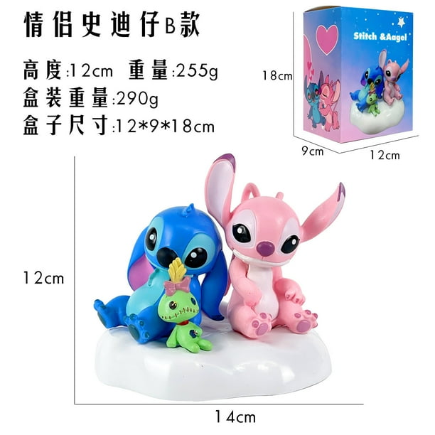 Stitch Angel Día de San Valentín figura limitada regalo modelo periférico muñeca de dibujos animados pareja ornamento juguete