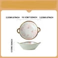 thumbnail image 3 of Ceramic Bowls Essentials Pasta Bowl Dinnerware For Kitchen With Double Handles Rustic Porcelain Pasta Bowl Japanese For Cereal Pasta Ramen Salad And Soup Underglaze Print, 3 of 6