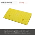 thumbnail image 3 of Rampe Portable pour Fauteuil Roulant, Rampe de Seuil en Plastique Antidérapante 7cm Jaune, 3 of 8