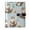 Cute Otters in Various Poses, variant on Leather Notebook with Pen Holder Writing Notepad Includes 100 Pages Lined Journal Bees and Flowers Pattern