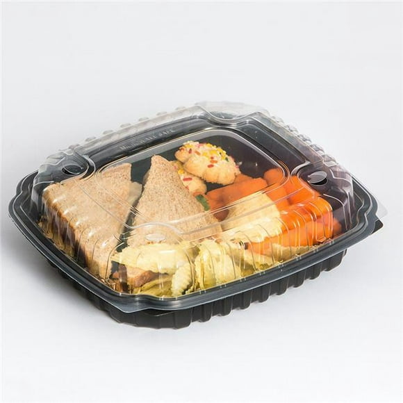 Anchor Packaging 4669111 9.5 x 10.5 in. Culinary Basic 1-Component Base, Black Hinged - Case of 100