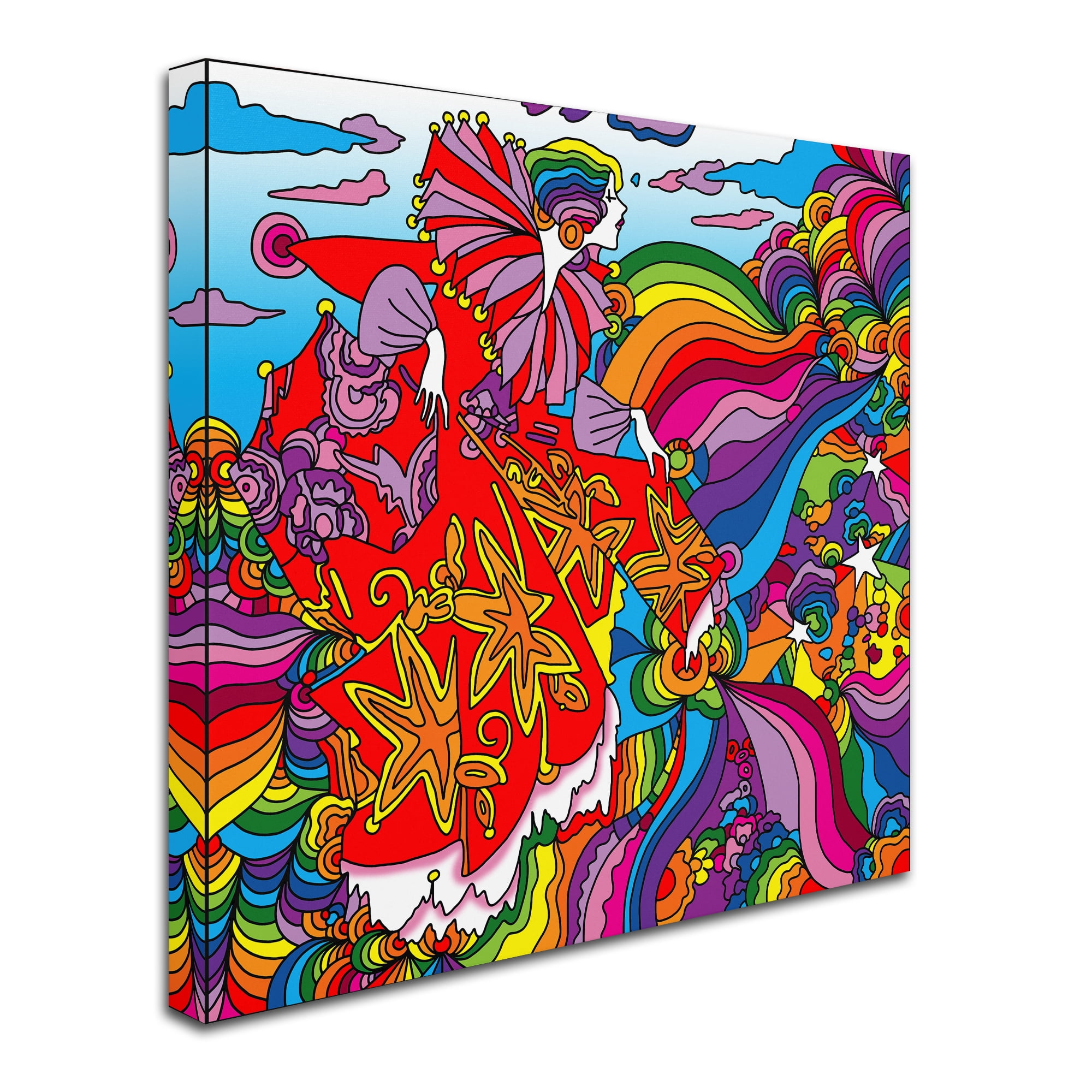 Trademark Fine Art 'Rainbow queen' Canvas Art by Howie Green