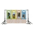 thumbnail image 3 of ABPHOTO 7x5t Photography Backdrop Happy Seaseon Fairytale Spring Tree Summer Flowers Autumn Cascade Winter Snow Farme Arch Door Ric Brick Floor Photo Background Backdrops, 3 of 4