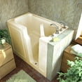 thumbnail image 3 of Meditub 2952Rs 52" Fiberglass Soaking Walk In Tub For Alcove Installations - Off White, 3 of 3