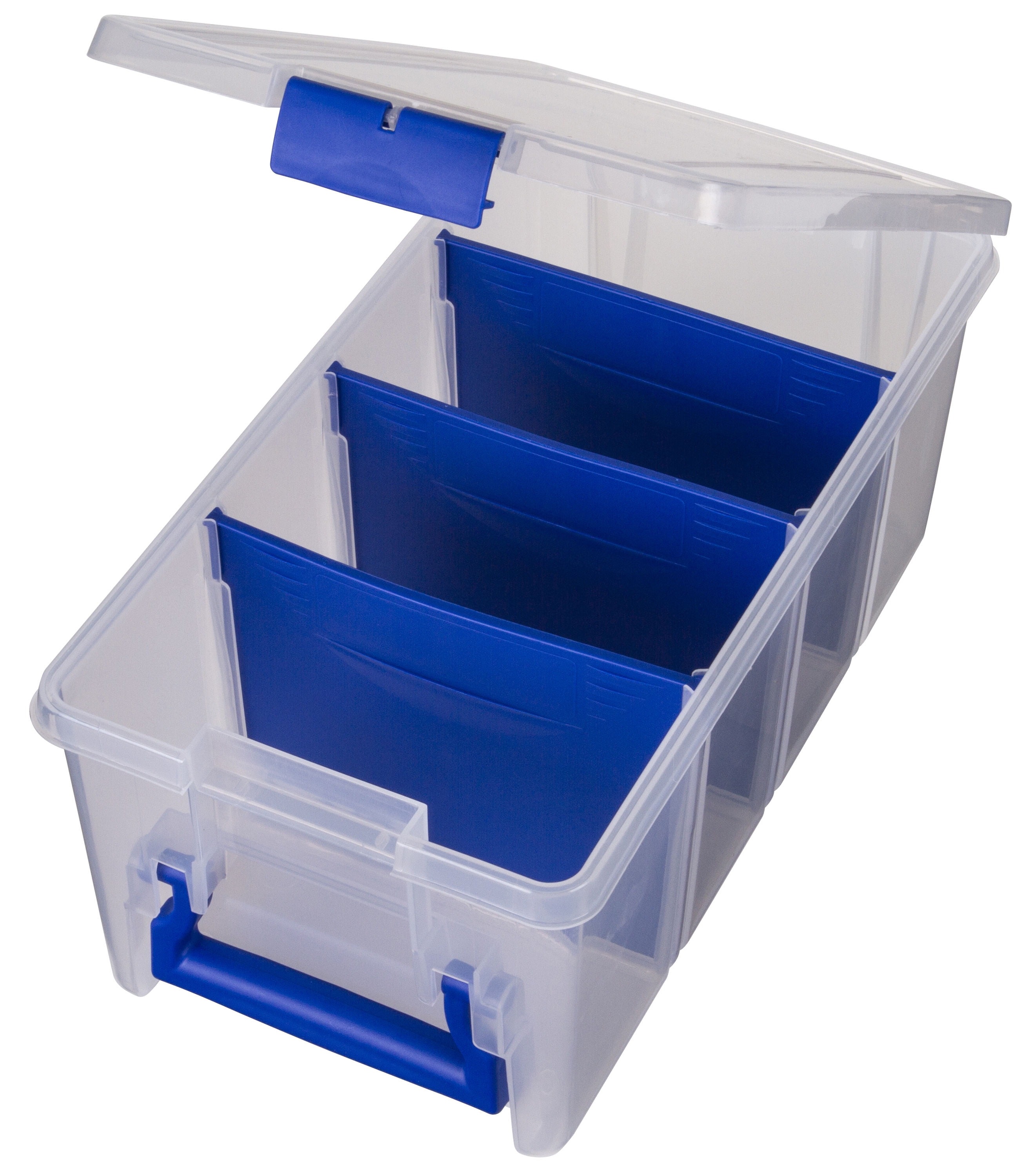 (2 pack) Flambeau Outdoors Super Half Satchel, Fishing Tackle and Gear Storage, Large, Clear