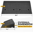 thumbnail image 2 of WLTER Rubber Curb Ramps, 6.3" Lift Height Curbside Driveway Ramp, 4410 LBS/2T Capacity Sidewalk Curb Ramp for Cars Trucks Bikes Motorcycles Wheelchairs, 2 of 7