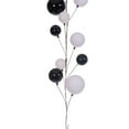 thumbnail image 2 of Vickerman 10' White And Black Assorted Finish Branch Ball Ornament Garland., 2 of 4