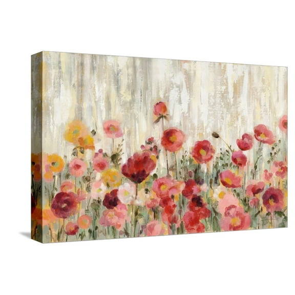Art.com Sprinkled Flowers Stretched Canvas Print Wall Art by Silvia Vassileva, 18" x 12"