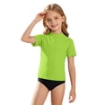 thumbnail image 3 of FUZHIQ Boys Girls UPF 50 Rash Guard Swim Shirts Short Sleeve Sun Protection SPF Fishing Surfing Water Beach Shirts Quick Dry,7-8 Years, 3 of 6
