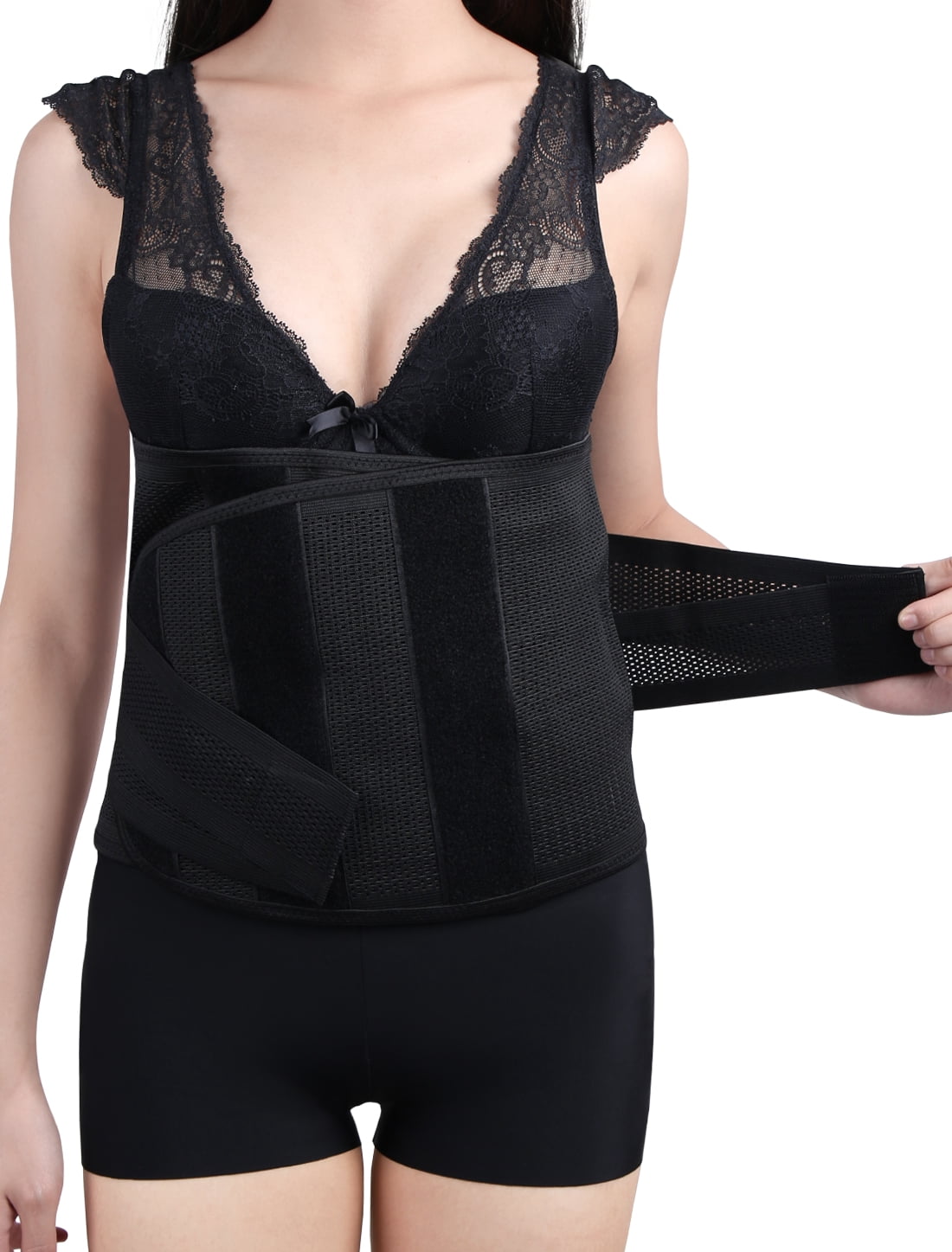 Unique Bargains Elastic Postpartum Belly Abdominal Shaping Belt Cincher Shapewear M