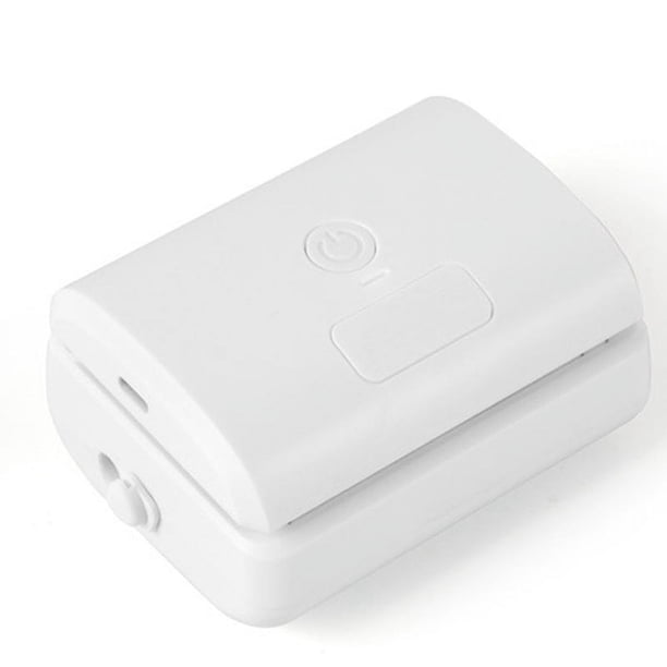 ckepdyeh Mini sellador al vacío 2 en 1 Sellador y máquina cortadora Sellador automático de alimentos para bolsas de plástico Almacenamiento de alimentos Snacks