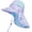 Purple Tie-dye, variant on Toddler Sun Hat Boys Girls Kids Sun Hat UPF 50+ Sun Protection Mesh Adjustable Summer Beach Hats with Neck Flap Wide Brim