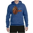 thumbnail image 2 of Wild Bobby, Basketball Fingerprint It's In My DNA, Sports, Unisex Graphic Hoodie Sweatshirt, Vintage Heather Blue, Large, 2 of 5
