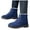 Blue, variant on Winter Snow Combat Boots for Women Men Cold Weather Fuzzy Fleece Lined Suede Short Mid Calf Ankle Booties