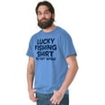 thumbnail image 5 of Lucky Fishing Shirt Cute Funny Fisher Men's Graphic T Shirt Tees Brisco Brands S, 5 of 6