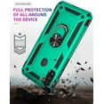 thumbnail image 4 of for Galaxy A11 Case,Samsung A11 Case,with HD Screen Protector,[Military Grade] Ring Car Mount Kickstand Hybrid Hard PC Soft TPU Shockproof Protective Case for Samsung Galaxy A11 (Teal), 4 of 14