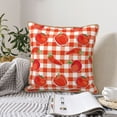 thumbnail image 6 of Fotbe Tomatoes And Chili Pattern Velvet Decorative Throw Pillow Covers with Elegant Piping, Soft Plush Cushion Cover for Sofa, Bed, Car, Office-16"x16", 6 of 8