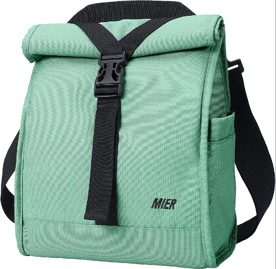 Insulated Lunch Bag Roll Top Lunch Box for Women Men Adults Teens