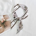 thumbnail image 2 of Narrow Small Silk Scarf Multi-Function Small Long Thin Scarves Bag Ribbon Fashion Print Long Strip Headband Neckerchief Korean, 2 of 4