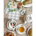 thumbnail image 4 of Easter Kitchen Dish Towels for Drying Dishes Set of 4, Spring Colorful Eggs Flower Leaf Grey Plaid Checkered Waffle Weave Microfiber Hand Tea Bathroom Towels Quick Dry & Absorbent Towel 15.7x23.6, 4 of 7