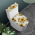 thumbnail image 2 of HELLHERO Sunflower Toilet Seat Lid Cover for Elastic Edge Elastic Fabric Adjustable Stretch Fit Reusable Stretch Dust-Proof Stylish Gifts, 2 of 6