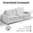 71" Loveseat Sofa, 2 Seater Small Modern Sofa for Living Room, Chenille