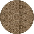 thumbnail image 1 of Ahgly Company Machine Washable Indoor Round Transitional Night Red Area Rugs, 6' Round, 1 of 7