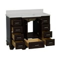 thumbnail image 6 of Nantucket 48" Bathroom Vanity with Chocolate Cabinet and Quartz Top, 6 of 6