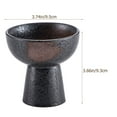 thumbnail image 3 of EeaseCA Ceramic Ice Cream Bowl Japanese Style Dessert Cup High Base Trifle Dish, 3 of 8