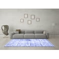 thumbnail image 3 of Ahgly Company Machine Washable Indoor Rectangle Persian Blue Traditional Area Rugs, 2' x 5', 3 of 4