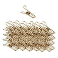 thumbnail image 1 of Advancent gold plating Stainless Steel Wire Clips Wind-proof Clamps 40pcs/pack Almacenamiento y organización del hogar, 1 of 1