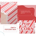 thumbnail image 2 of Miangastore 6pcs Disposable Popcorn Paper Cups Stripy Paper Popcorn Box French Fries Containers for Party, 2 of 9