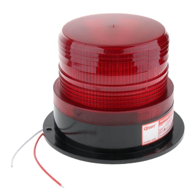 24V d'Urgence LED Clignotant Stroboscopique Signal d'Avertissement d'Urgence Stroboscopique Feu de Signalisation Balise Rouge