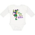 thumbnail image 3 of Inktastic Let the Good Times Roll mardi gras jester Boys or Girls Long Sleeve Baby Bodysuit, 3 of 5