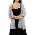 thumbnail image 4 of MYG Sequin Glitter Beaded Shawl Scarf Wrap Formal Evening Party Prom Wedding, 4 of 9
